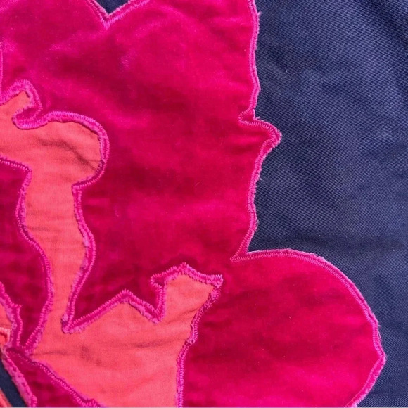 Boden Women’s Purple A Line Midi Skirt with Velvet Rose Appliqué US Size 6 GUC - Picture 8 of 10